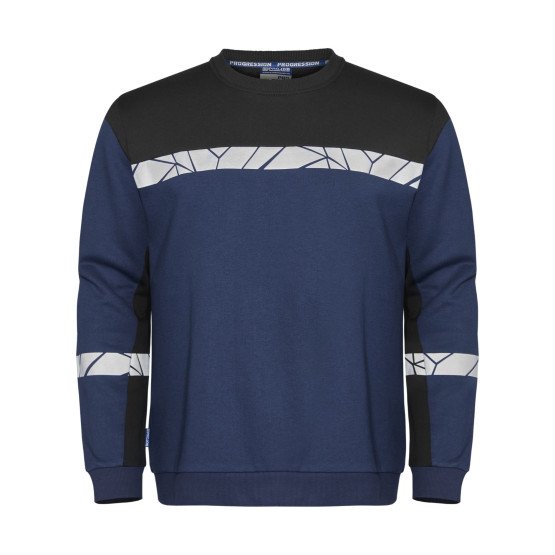 MARINE/NOIR - Sweat professionnel de travail homme transport artisan manutention chantier