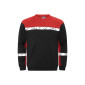 NOIR/ROUGE - Sweat professionnel de travail homme logistique chantier transport artisan