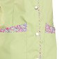ANIS/PAPILLONS - Blouse professionnelle de travail blanche à manches courtes femme entretien auxiliaire de vie menage aide a do