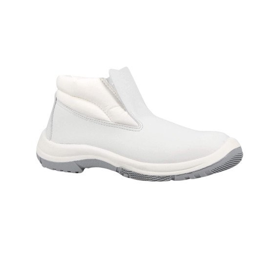 BLANC - Chaussure de cuisine de sécurité S2 professionnelle de travail blanche noire EN ISO 20345 S2 mixte restauration hôtel