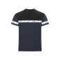 MARINE/NOIR - Tee-shirt professionnel de travail à manches courtes homme manutention chantier transport artisan