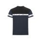 MARINE/NOIR - Tee-shirt professionnel de travail à manches courtes homme transport artisan logistique chantier