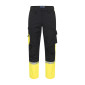 NOIR/FLUO - Pantalon de travail professionnel homme logistique chantier transport artisan
