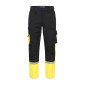 NOIR/FLUO - Pantalon de travail professionnel homme logistique chantier transport artisan