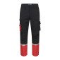 NOIR/ROUGE - Pantalon de travail professionnel homme logistique chantier transport artisan