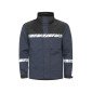 MARINE/NOIR - Veste de travail professionnelle à manches longues homme manutention artisan transport chantier