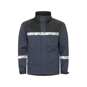 MARINE/NOIR - Veste de travail professionnelle à manches longues homme chantier logistique artisan transport