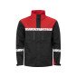 NOIR/ROUGE - Veste de travail professionnelle à manches longues homme manutention artisan transport chantier