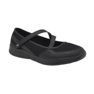 NOIR - Ballerine professionnelle de travail blanche noire EN ISO 20347 femme menage auxiliaire de vie entretien aide a domicile