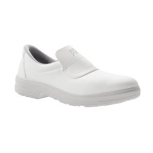 BLANC - Chaussure de cuisine de sécurité S2 professionnelle de travail blanche noire EN ISO 20345 S2 mixte menage cuisine entre