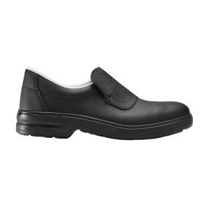 BLANC - Chaussure de cuisine de sécurité S2 professionnelle de travail blanche noire EN ISO 20345 S2 mixte restauration menage