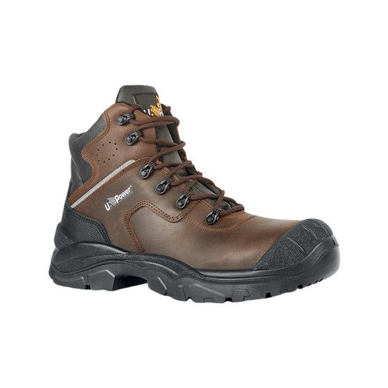 CAMEL - Chaussure haute de sécurité S3 professionnelle de travail en cuir EN ISO 20345 S3 homme manutention chantier logistique