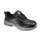 NOIR - Chaussure de sécurité S3 professionnelle de travail noire en cuir EN ISO 20345 S3 femme artisan entretien chantier menage
