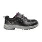 NOIR - Chaussure de sécurité S3 professionnelle de travail noire en cuir EN ISO 20345 S3 femme artisan entretien chantier menage