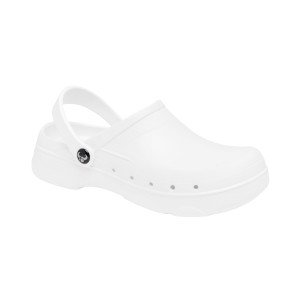 BLANC - Sabot professionnel de travail blanc noir EN ISO 20347 mixte entretien infirmier menage médical