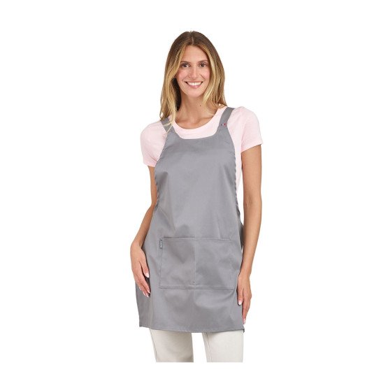 GRIS - Tablier de cuisine professionnel mixte restaurant serveur restauration hôtel
