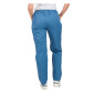 BLEU - Pantalon élastiqué professionnel de travail mixte auxiliaire de vie médical aide a domicile infirmier