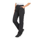 NOIR - Pantalon élastiqué professionnel de travail mixte auxiliaire de vie médical aide a domicile infirmier