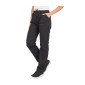 NOIR - Pantalon élastiqué professionnel de travail mixte auxiliaire de vie infirmier aide a domicile médical