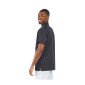 NOIR/PERLE - Blouse professionnelle de travail à manches courtes homme auxiliaire de vie infirmier aide a domicile médical