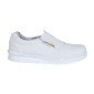 BLANC - Chaussure de cuisine de sécurité S2 professionnelle de travail blanche noire EN ISO 20345 S2 mixte restaurant serveur c