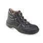 NOIR - Chaussure haute de sécurité S3 professionnelle de travail noire en cuir EN ISO 20345 S3 mixte artisan entretien chantier 