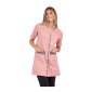 ROSE/CAMELIA - Blouse professionnelle de travail blanche à manches courtes femme entretien auxiliaire de vie menage aide a domi