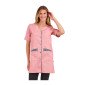 ROSE/CAMELIA - Blouse professionnelle de travail blanche à manches courtes femme menage auxiliaire de vie entretien aide a domi