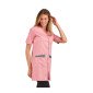 ROSE/CAMELIA - Blouse professionnelle de travail blanche à manches courtes femme entretien auxiliaire de vie menage aide a domi
