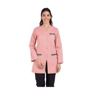 ROSE/CAMELIA - Blouse professionnelle de travail blanche à manches transformables femme internat entretien foyer menage