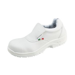 BLANC - Chaussure de cuisine de sécurité S2 professionnelle de travail blanche noire EN ISO 20345 S2 mixte cuisine restaurant