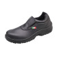 NOIR - Chaussure de cuisine de sécurité S2 professionnelle de travail blanche noire EN ISO 20345 S2 mixte restauration cuisine 