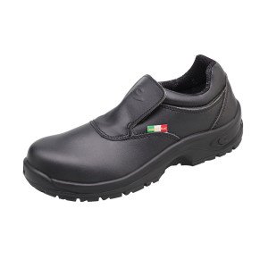 NOIR - Chaussure de cuisine de sécurité S2 professionnelle de travail blanche noire EN ISO 20345 S2 mixte serveur cuisine resta