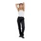 NOIR - Pantalon élastiqué professionnel de travail mixte auxiliaire de vie médical aide a domicile infirmier