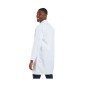 BLANC - Blouse professionnelle de travail blanche à manches longues homme entretien infirmier menage médical
