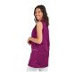 PRUNILLE/FLEURS - Blouse professionnelle de travail sans manches femme menage aide a domicile entretien auxiliaire de vie