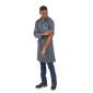 ARDOISE/ATOLL - Blouse professionnelle de travail blanche à manches transformables homme chantier entretien artisan menage