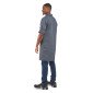 ARDOISE/ATOLL - Blouse professionnelle de travail blanche à manches transformables homme chantier entretien artisan menage