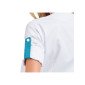 BLANC/ATOLL - Blouse professionnelle de travail blanche à manches transformables femme - PROMO entretien école menage crèche