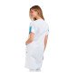 BLANC/ATOLL - Blouse professionnelle de travail blanche à manches transformables femme - PROMO entretien école menage crèche