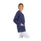 MARINE/AFRIKA - Tunique professionnelle de travail blanche à manches longues femme - PROMO auxiliaire de vie médical aide a dom