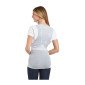 GRIS - Gilet de travail professionnel femme esthéticienne médical coiffeur infirmier