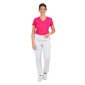 BLANC - Pantalon élastiqué professionnel de travail femme auxiliaire de vie médical aide a domicile infirmier