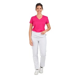 NOIR - Pantalon élastiqué professionnel de travail femme auxiliaire de vie médical aide a domicile infirmier