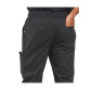 NOIR - Pantalon élastiqué professionnel de travail homme aide a domicile médical auxiliaire de vie infirmier