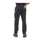 NOIR - Pantalon élastiqué professionnel de travail homme médical aide a domicile infirmier auxiliaire de vie