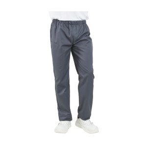 NOIR - Pantalon élastiqué professionnel de travail mixte aide a domicile infirmier auxiliaire de vie médical