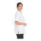 BLANC - Tunique professionnelle de travail blanche à manches courtes femme aide a domicile médical auxiliaire de vie infirmier