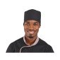 NOIR - Calot professionnel de travail mixte hôtel infirmier serveur médical