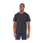 NOIR - Tee-shirt professionnel de travail à manches courtes 100% coton mixte médical auxiliaire de vie infirmier aide a domicile